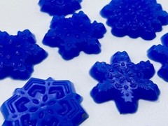 Set of 11 Silicone Snowflake Resin Inlays