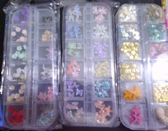 HUGE NEW LOT of resin craft mix ins flowers gems seashells butterflys & more