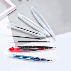 3Pcs Pen Resin Mold, Epoxy Resin Molds with 45Pcs Ink Pen Refills,Ballpoint Pen