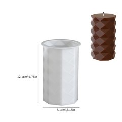 2 Pack Stripe Cylinder Pillar Spiral Candle Resin Mold – Resin Casting Silico…