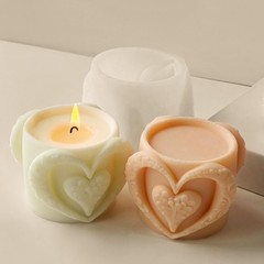 Heart Cup Cylinder Candle & Resin Mold – Resin Casting Silicone Molds for Hom…