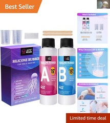 Translucent 8oz Silicone Mold Making Kit – High Flexibility & Easy Mixing