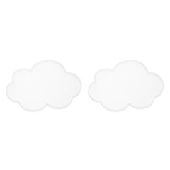 2 Pcs Cloud Medium Coaster Silicone Resin Mould, Tray Moulds for Resin Casting