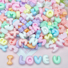 New20Pcs Mini Letters Mixed Resin Accessories ABCD English Letter Decals DIY Cre