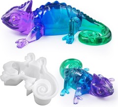 Lizard Animal Cylinder Candle & Resin Mold – Resin Casting Silicone Molds for…