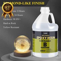 68oz UV Resistant Epoxy Resin Kit Crystal Clear High Gloss Casting Resin