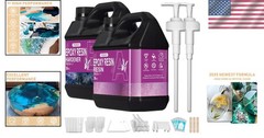 Clear Epoxy Resin Kit 72oz – Bubble-Free, UV Resistant