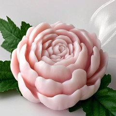 Tulip Flower Succulent Peony Half Open Rose Bud Cylinder Candle & Resin Mold – R