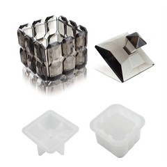 DIY Silicone Resin Molds Epoxy Casting Art Ashtray Storage Box Mould Making Gift