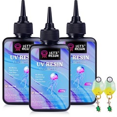 LETS RESIN UV Resin, 300g Low Viscosity Crystal Clear Thin Resin Kit,