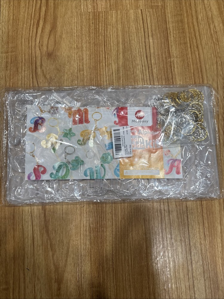Fancy Alphabet Resin Molds Kit 182Pcs – Key Chain Making Set