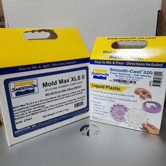 Smooth-Cast 320 Ultra Low Viscosity Liquid Plastic & Mold Max XLS II Silicone