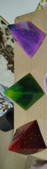 Handmade Multicolor Resin Molds, Chess Pieces, Gems, Earrings Lot