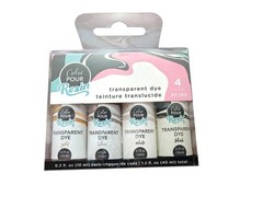 American Crafts Color Pour Resin Dyes .3oz 4/Pkg-Translucent – Metallic