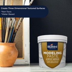 White Modeling Paste, 571ML 28.2 Oz, 800GM, High Density, Acrylic Medium, hick