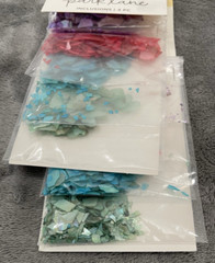 24 Colors Crushed Glass & 8 Piece Shell Flakes for Crafts, Resin, Epoxy, Nails