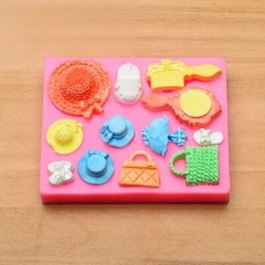 Silicone Miniature Doll Accessories Mold Purse Hat Mirror Resin •🇺🇸 US Seller‼