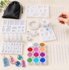 83PCS Resin Casting Silicone Molds Epoxy Spoon Kit Jewelry Making Pendant Craft