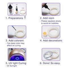 200g Crystal Clear UV Resin for Jewelry, Crafts, Casting, Coating