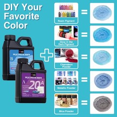 LET’S RESIN Silicone Mold Making Kit 36oz, 20A Flexible & Translucent