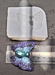Handmade BUTTERFLY diamond pendant U-mold-MOLD ONLY-