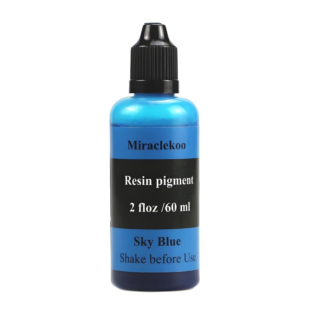 Sky Blue Epoxy Resin Pigment Liquid Colorant Dye 60ml for Crafting Art