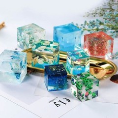 Resin Silicone Mold Square Cylinder Molds Craft Epoxy Mould Jewelry Making Kit