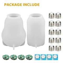 Silicone Resin DIY LED Light Bulb Molds Chip Base Cover Epoxy Making Tool Mould