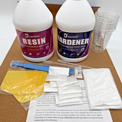 1 Gallon Crystal Clear Epoxy Resin Kit, High Gloss & Bubbles Free Resin Suppl…