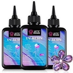 LET’S RESIN UV Resin, 300g Low Viscosity Crystal Clear Thin UV Resin Kit, Quick-