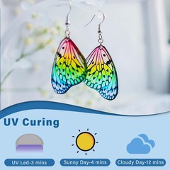 UV Resin 300g, Fast Curing Clear Epoxy Resin Hard Type for Jewelry Making, Cr…