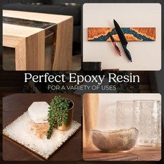 Food Safe Epoxy Resin Self Leveling Clear Finish Crafts Tabletop Jewelry Art New