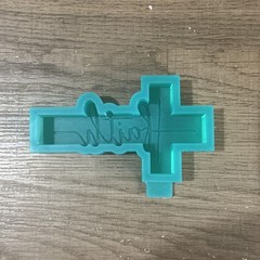 Faith Cross Freshie Mold – Religious Silicone Mold, Handmade 4.5” x 2.5” Mold