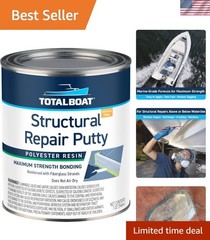 High-Strength Fiber Reinforced Polyester Putty – Quick Setting 32 Oz for Repairs