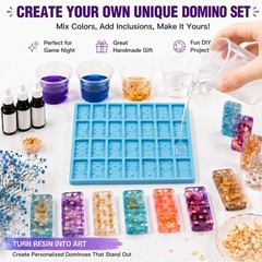 Versatile 28-Cavity Silicone Mold for Jewelry, Candy & More – Classical Blue