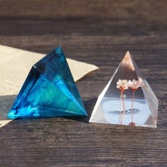 Pyramid Silicone Mold Resin Jewelry Making Mould Epoxy Pendant Craft DIY Tool