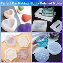 Silicone Mold Making 84oz 10A Elastic Liquid Silica Gel Translucent Fast Cure