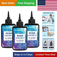 Upgrade 300g High Viscosity Hard with Crystal Clear Resins Kit for Doming, Se…