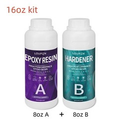 Clear Epoxy Resin – Bulk 16oz/32oz/64oz/1 Gallon/2 Gallons Kit – 1:1 AB Glue Art