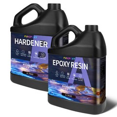 FUNEPOXY Crystal Clear Epoxy Resin Kit for Table Top Epoxy Resin – 1 Gallon Kit