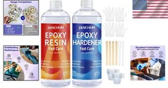 Durable Crystal Clear Epoxy Resin 16oz – Self-Leveling & UV Resistant for Art
