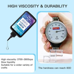 UV Resin Upgrade 300G High Viscosity Hard UV Resin with Crystal Cle…