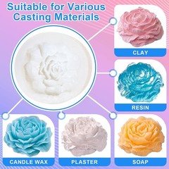 Silicone Mold Making Kit, 38.8oz 15A Elastic Liquid Silica Gel for Casting Resin