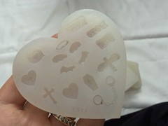 Lot of 8 Silicone Mold Heart Gothic Roses Medical Jewelry Making UV Resin