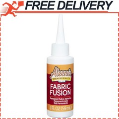 Aleene’s Fabric Fusion Glue, Permanent Adhesive, NoSew Fabric Glue for Clothes