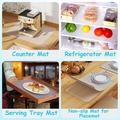 PABUSIOR Clear Silicone Mats for Crafts: Translucent Non-slip Heat Resistant …