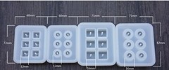 2Pcs Sphere Ball Silicone Bead Molds with Holes round Resin Epoxy Mold for Jewel