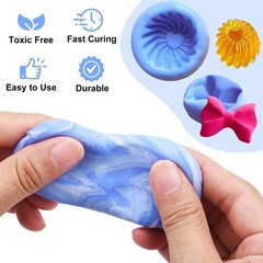 Silicone Putty – 2.5 Lb Flexible Silicone Mold Making Kit for Reusable Silico…