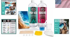 32oz Crystal Clear Epoxy Resin Kit – Self-Leveling, UV & Moisture Resistant