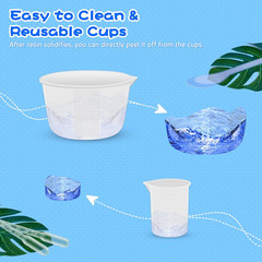 Silicone Resin Mixing Measuring Cups for Resin Supplies, 600ml/20oz Bowl, 250 &